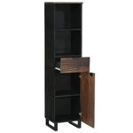 Casa si Gradina - Mobilier - Mobilier baie - Corpuri baie - Seturi de mobilier pentru baie cu sertar cu raft Dungi Maro 38 x 33 x 160 cm - Infinity.ro