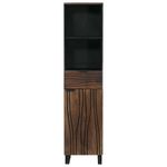 Casa si Gradina - Mobilier - Mobilier baie - Corpuri baie - Seturi de mobilier pentru baie cu sertar cu raft Dungi Maro 38 x 33 x 160 cm - Infinity.ro