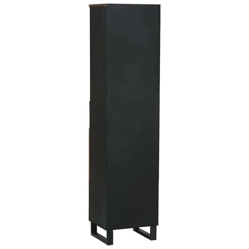 Casa si Gradina - Mobilier - Mobilier baie - Corpuri baie - Seturi de mobilier pentru baie cu sertar cu raft Dungi Maro 38 x 33 x 160 cm - Infinity.ro