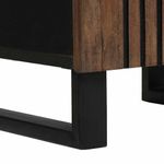 Casa si Gradina - Mobilier - Mobilier baie - Corpuri baie - Seturi de mobilier pentru baie cu sertar cu raft Dungi Maro 38 x 33 x 160 cm - Infinity.ro