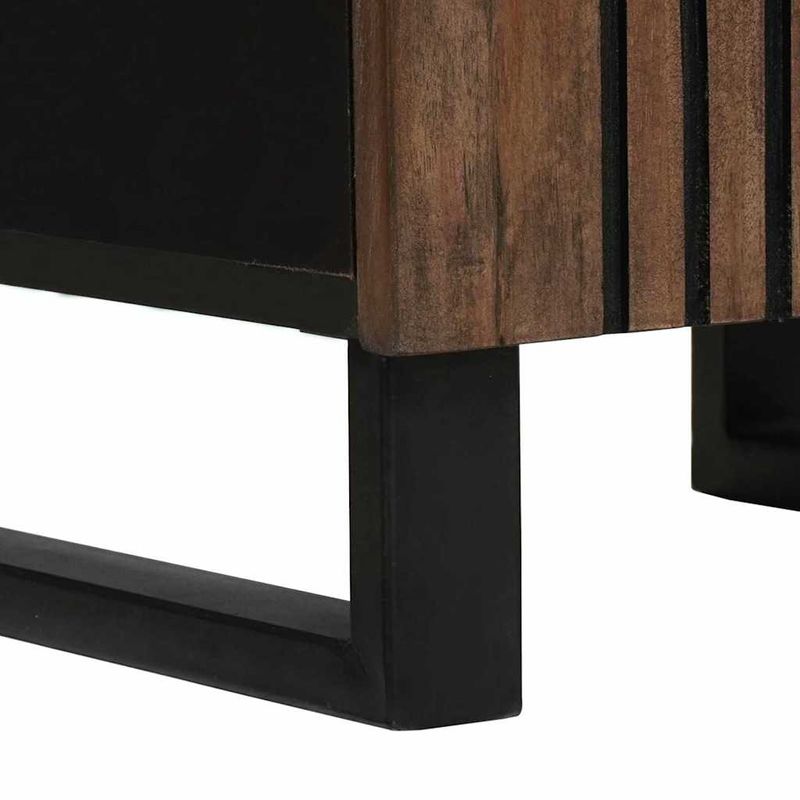 Casa si Gradina - Mobilier - Mobilier baie - Corpuri baie - Seturi de mobilier pentru baie cu sertar cu raft Dungi Maro 38 x 33 x 160 cm - Infinity.ro