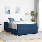 Casa si Gradina - Mobilier - Paturi si accesorii - Paturi - Cadru de pat cu saltea Altele albastru 140 x 200 cm tesatura - Infinity.ro