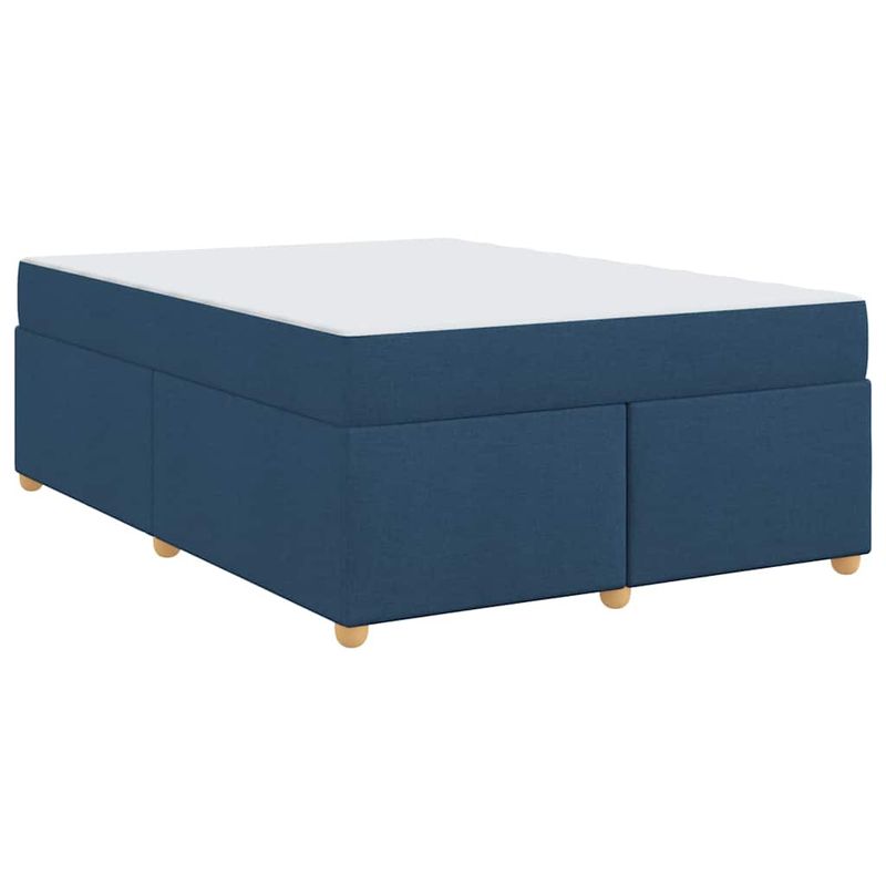 Casa si Gradina - Mobilier - Paturi si accesorii - Paturi - Cadru de pat cu saltea Altele albastru 140 x 200 cm tesatura - Infinity.ro