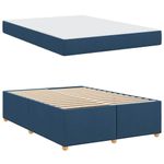 Casa si Gradina - Mobilier - Paturi si accesorii - Paturi - Cadru de pat cu saltea Altele albastru 140 x 200 cm tesatura - Infinity.ro