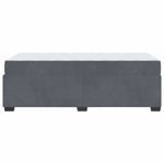 Casa si Gradina - Mobilier - Paturi si accesorii - Paturi - Cadru de pat cu saltea Altele Gri inchis 90 x 200 cm Catifea - Infinity.ro