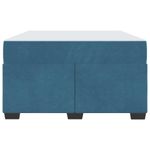 Casa si Gradina - Mobilier - Paturi si accesorii - Paturi - Cadru de pat cu saltea Albastru inchis 120 x 190 cm Catifea - Infinity.ro