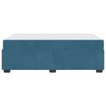Casa si Gradina - Mobilier - Paturi si accesorii - Paturi - Cadru de pat cu saltea Albastru inchis 120 x 190 cm Catifea - Infinity.ro