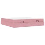 Casa si Gradina - Mobilier - Paturi si accesorii - Paturi - Cadru de pat Altele Roz 200 x 200 cm Catifea - Infinity.ro