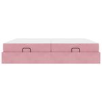 Casa si Gradina - Mobilier - Paturi si accesorii - Paturi - Cadru de pat Altele Roz 200 x 200 cm Catifea - Infinity.ro