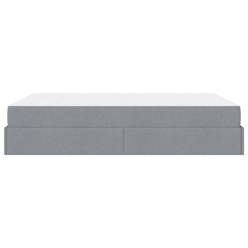 Casa si Gradina - Mobilier - Paturi si accesorii - Paturi - Cadru de pat Altele cu depozitare Gri deschis 160 x 200 cm tesatura - Infinity.ro