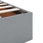 Casa si Gradina - Mobilier - Paturi si accesorii - Paturi - Cadru de pat Altele cu depozitare Gri deschis 160 x 200 cm tesatura - Infinity.ro