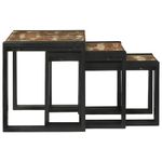 Casa si Gradina - Mobilier - Mese si birouri - Mese living - Mese in cuiburi 3 pcs Multicolor Lemn masiv recuperat - Infinity.ro