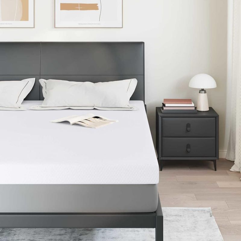 Casa si Gradina - Mobilier - Saltele si somiere - Toppere - Topper pentru saltea Alb 180 x 200 cm - Infinity.ro