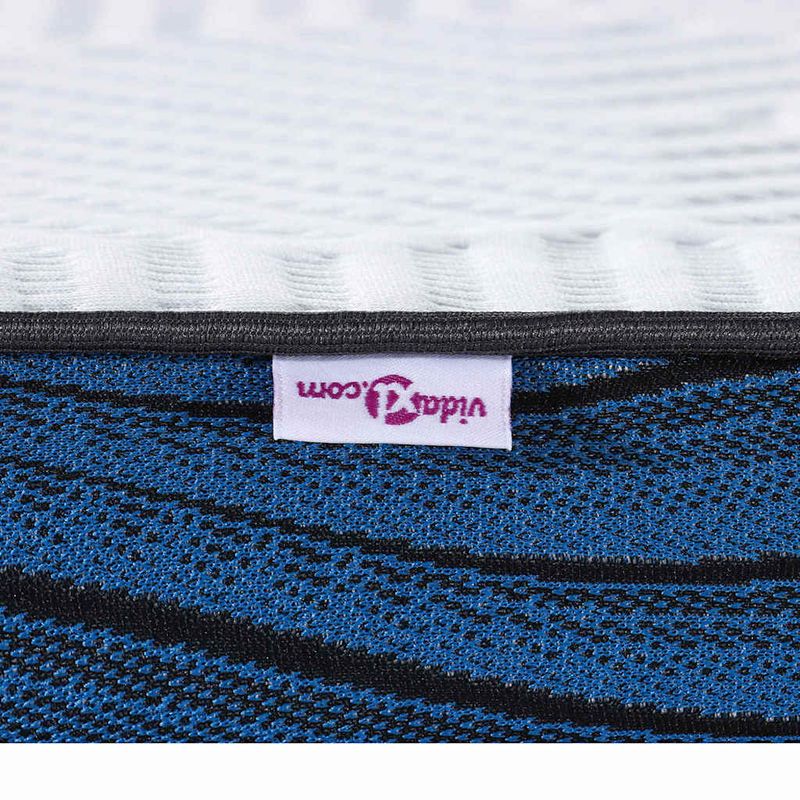 Casa si Gradina - Mobilier - Saltele si somiere - Toppere - Topper pentru saltea Alb si albastru 80 x 200 cm - Infinity.ro