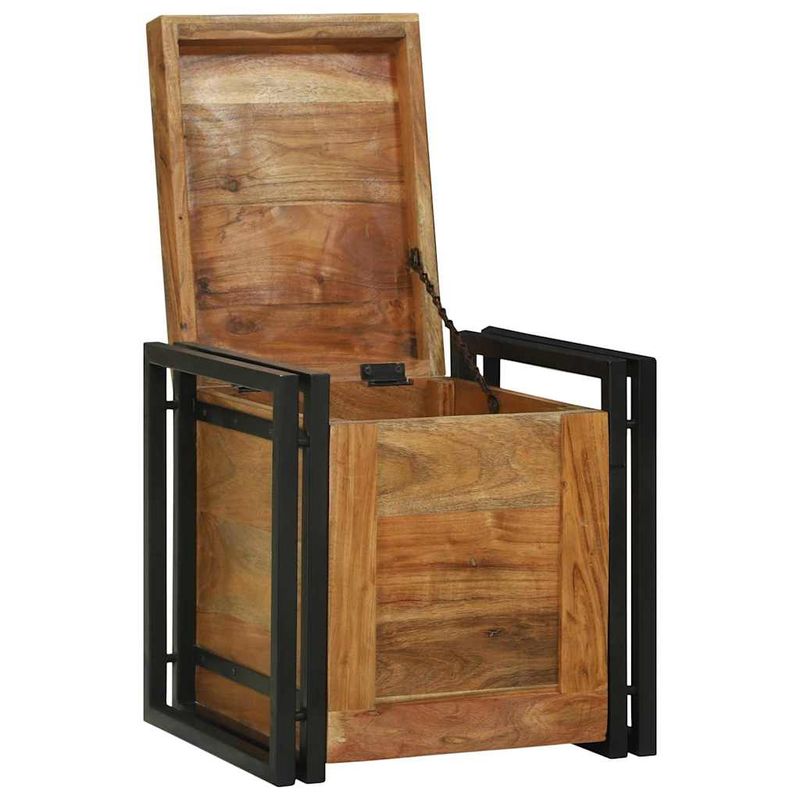 Casa si Gradina - Mobilier - Organizare si depozitare - Cutii depozitare - Cufere de Depozitare Maro 40 x 40 x 40 cm Lemn masiv de acacia - Infinity.ro
