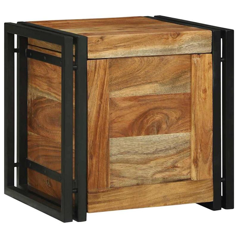Casa si Gradina - Mobilier - Organizare si depozitare - Cutii depozitare - Cufere de Depozitare Maro 40 x 40 x 40 cm Lemn masiv de acacia - Infinity.ro