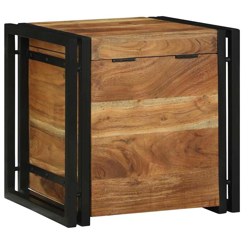Casa si Gradina - Mobilier - Organizare si depozitare - Cutii depozitare - Cufere de Depozitare Maro 40 x 40 x 40 cm Lemn masiv de acacia - Infinity.ro