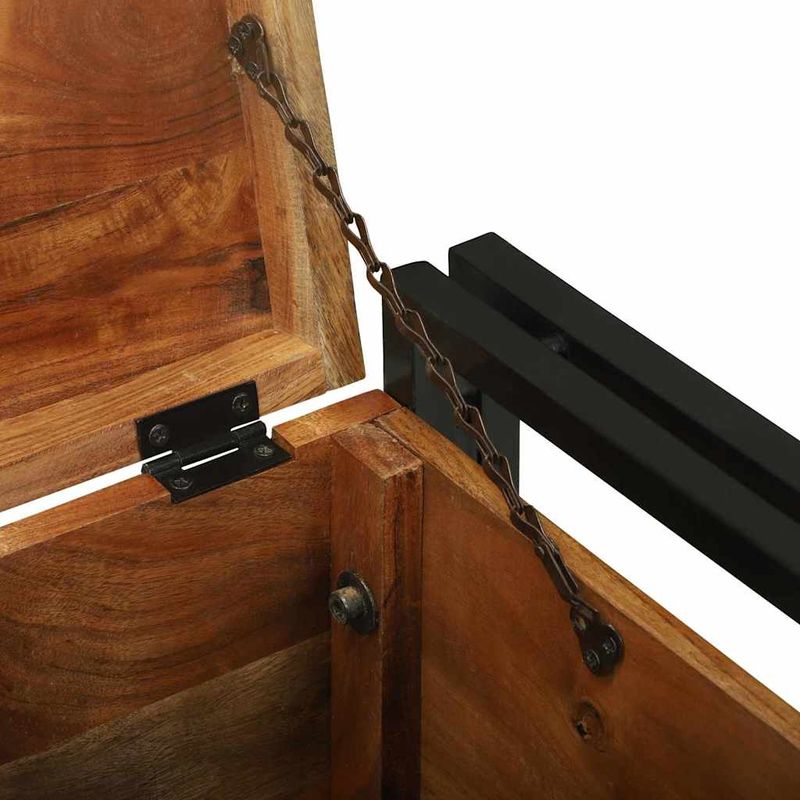 Casa si Gradina - Mobilier - Organizare si depozitare - Cutii depozitare - Cufere de Depozitare Maro 40 x 40 x 40 cm Lemn masiv de acacia - Infinity.ro