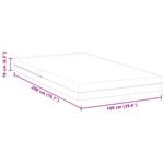 Casa si Gradina - Mobilier - Saltele si somiere - Saltele - Saltele Alb 100 x 200 cm Tesatura jacquard din poliester 100% - Infinity.ro
