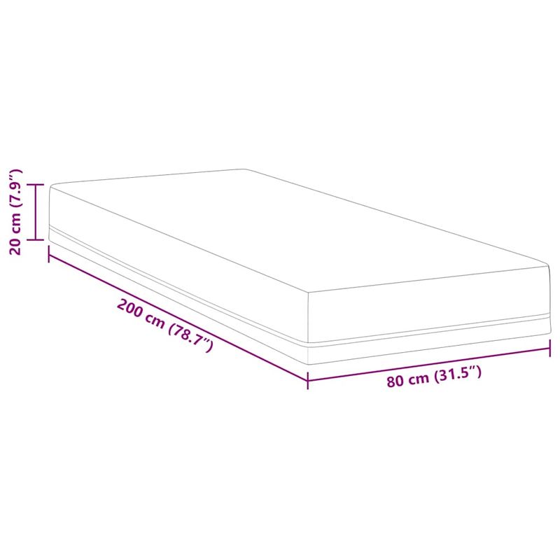 Casa si Gradina - Mobilier - Saltele si somiere - Saltele - Saltele Alb, albastru 80 x 200 cm - Infinity.ro