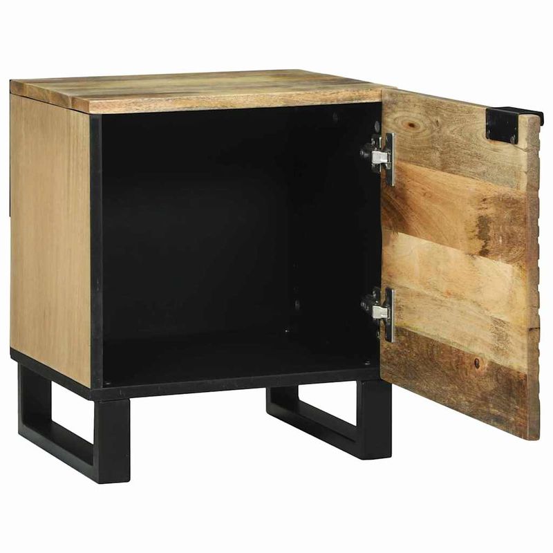 Casa si Gradina - Mobilier - Comode si corpuri - Noptiere - Noptiere Maro si negru 40 x 33.5 x 46 cm - Infinity.ro