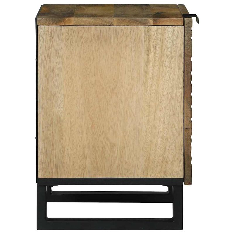 Casa si Gradina - Mobilier - Comode si corpuri - Noptiere - Noptiere Maro si negru 40 x 33.5 x 46 cm - Infinity.ro