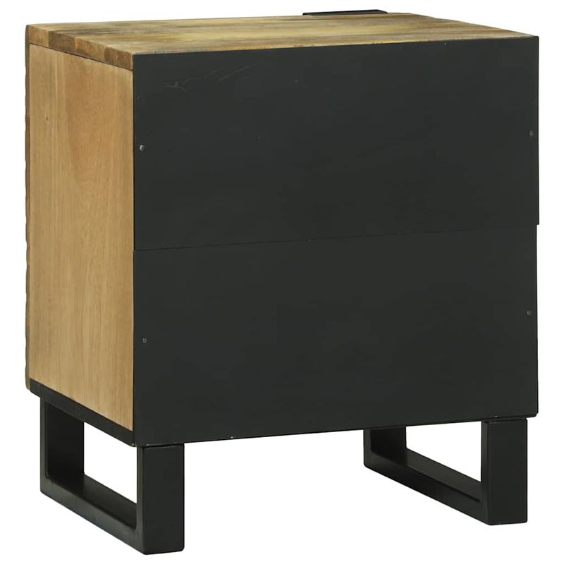 Casa si Gradina - Mobilier - Comode si corpuri - Noptiere - Noptiere Maro si negru 40 x 33.5 x 46 cm - Infinity.ro