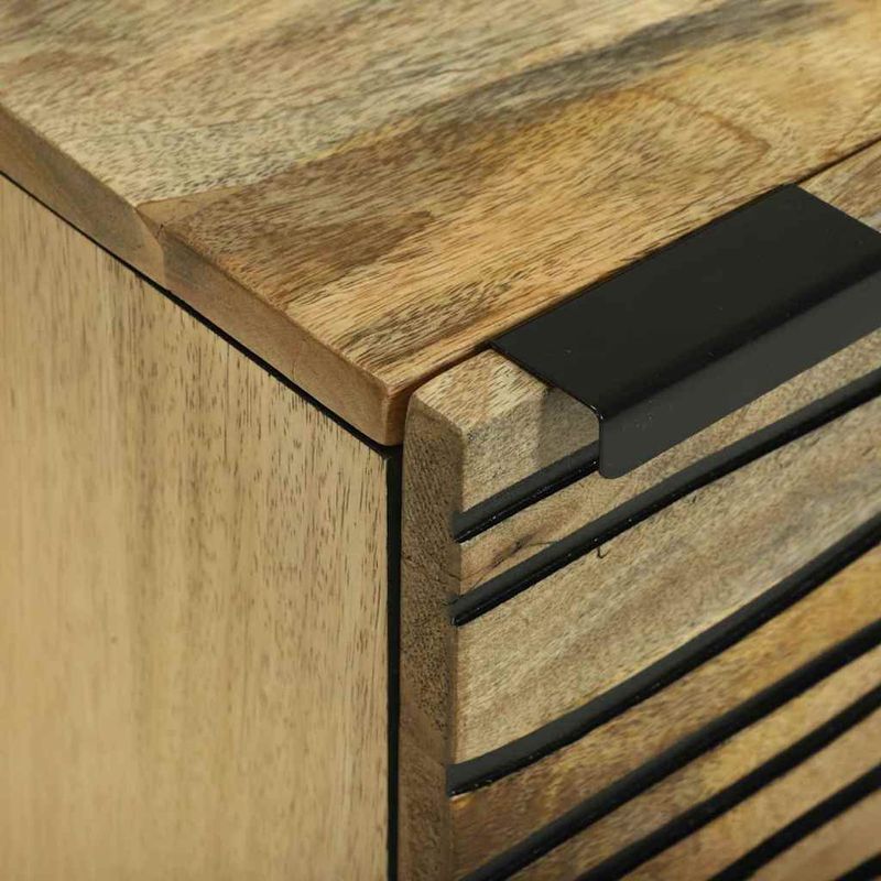 Casa si Gradina - Mobilier - Comode si corpuri - Noptiere - Noptiere Maro si negru 40 x 33.5 x 46 cm - Infinity.ro