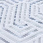 Casa si Gradina - Mobilier - Saltele si somiere - Toppere - Topper pentru saltea Alb si albastru 160 x 200 cm - Infinity.ro