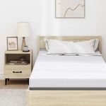 Casa si Gradina - Mobilier - Saltele si somiere - Toppere - Topper pentru saltea Alb 90 x 200 cm - Infinity.ro