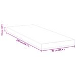 Casa si Gradina - Mobilier - Saltele si somiere - Toppere - Topper pentru saltea Alb 90 x 200 cm - Infinity.ro