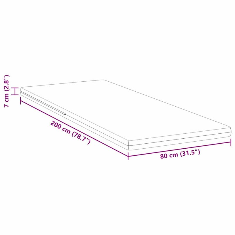 Casa si Gradina - Mobilier - Saltele si somiere - Toppere - Topper pentru saltea Alb 80 x 200 cm - Infinity.ro