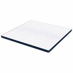 Casa si Gradina - Mobilier - Saltele si somiere - Toppere - Topper pentru saltea Alb si albastru 180 x 200 cm - Infinity.ro