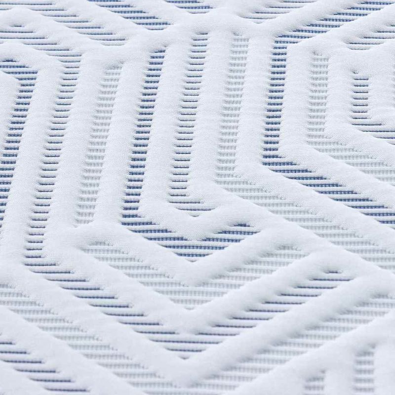 Casa si Gradina - Mobilier - Saltele si somiere - Toppere - Topper pentru saltea Alb si albastru 180 x 200 cm - Infinity.ro
