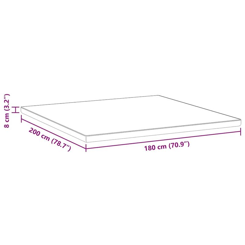 Casa si Gradina - Mobilier - Saltele si somiere - Toppere - Topper pentru saltea Alb si albastru 180 x 200 cm - Infinity.ro
