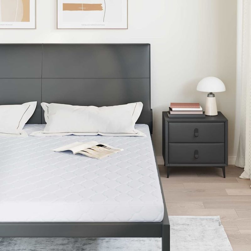 Casa si Gradina - Mobilier - Saltele si somiere - Saltele - Saltele Alb 200 x 200 cm Tesatura din 100% poliester - Infinity.ro