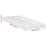 Casa si Gradina - Mobilier - Saltele si somiere - Toppere - Topper pentru saltea Alb 80 x 200 cm Polyester fara adeziv - Infinity.ro