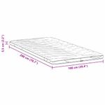 Casa si Gradina - Mobilier - Saltele si somiere - Toppere - Topper pentru saltea Alb 100 x 200 cm Polyester fara adeziv - Infinity.ro