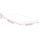 Casa si Gradina - Mobilier - Saltele si somiere - Toppere - Topper pentru saltea Alb si Verde 100 x 200 cm - Infinity.ro