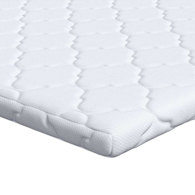 Casa si Gradina - Mobilier - Saltele si somiere - Toppere - Topper pentru saltea Alb 200 x 200 cm Polyester fara adeziv - Infinity.ro