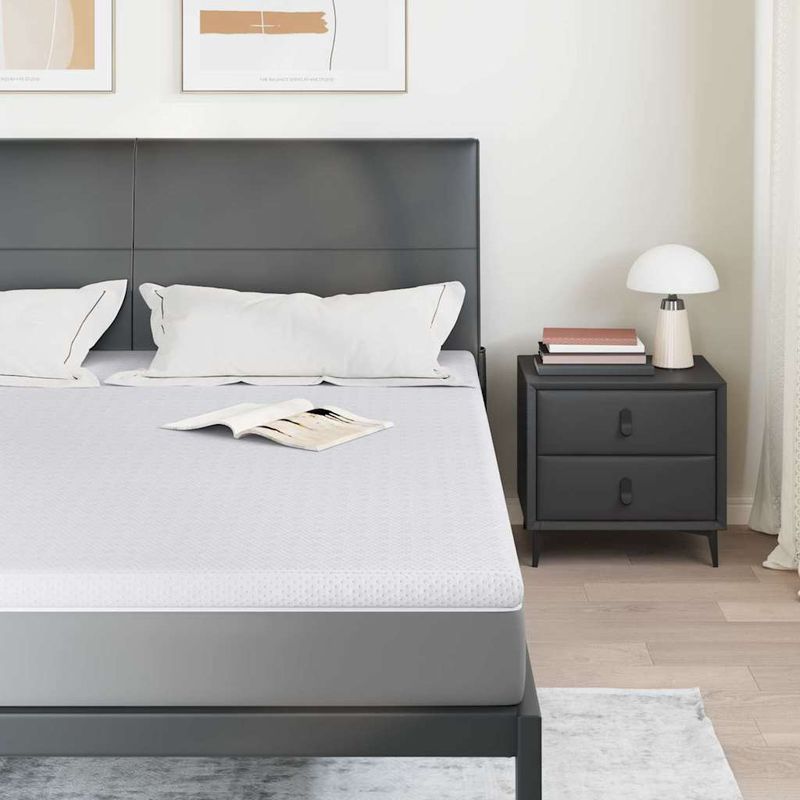 Casa si Gradina - Mobilier - Saltele si somiere - Toppere - Topper pentru saltea Altele Alb 200 x 200 cm - Infinity.ro