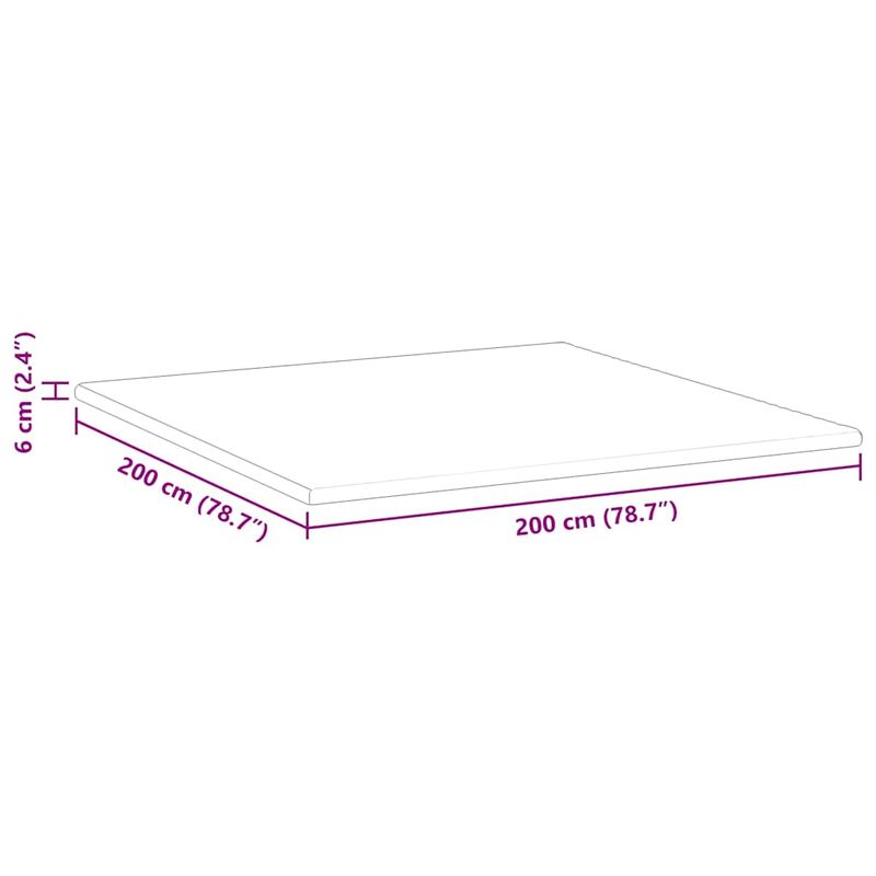 Casa si Gradina - Mobilier - Saltele si somiere - Toppere - Topper pentru saltea Altele Alb 200 x 200 cm - Infinity.ro