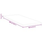 Casa si Gradina - Mobilier - Saltele si somiere - Toppere - Topper pentru saltea Alb 80 x 200 cm - Infinity.ro