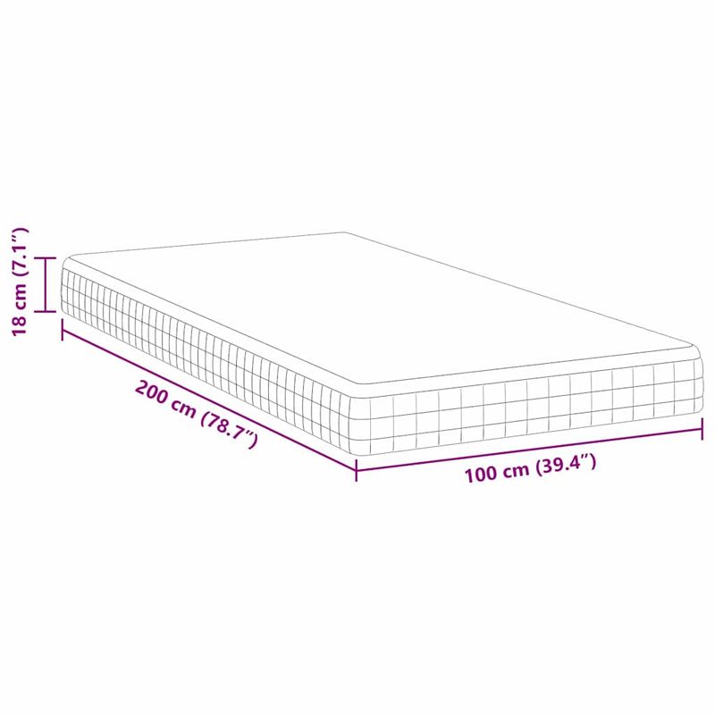 Casa si Gradina - Mobilier - Saltele si somiere - Saltele - Saltele Alb, Gri 100 x 200 cm Tesatura tricotata - Infinity.ro