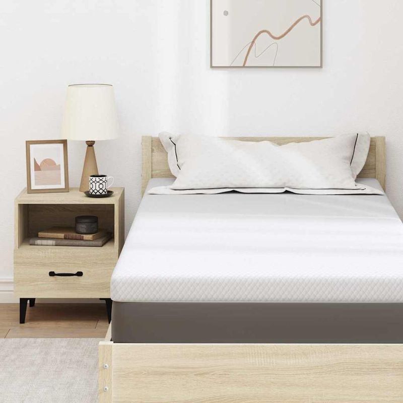 Casa si Gradina - Mobilier - Saltele si somiere - Toppere - Topper pentru saltea Alb 90 x 200 cm - Infinity.ro