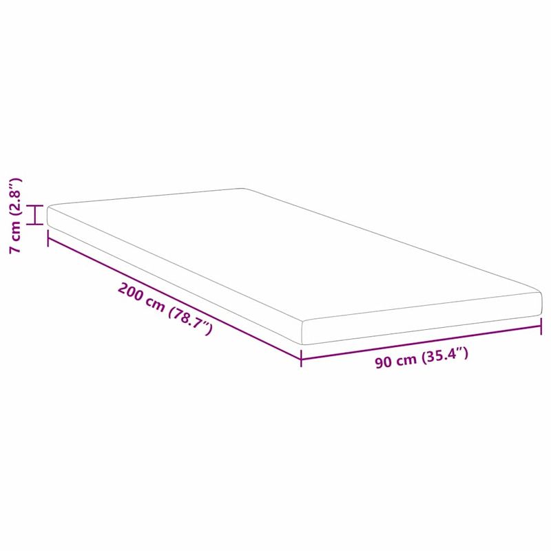 Casa si Gradina - Mobilier - Saltele si somiere - Toppere - Topper pentru saltea Alb 90 x 200 cm - Infinity.ro