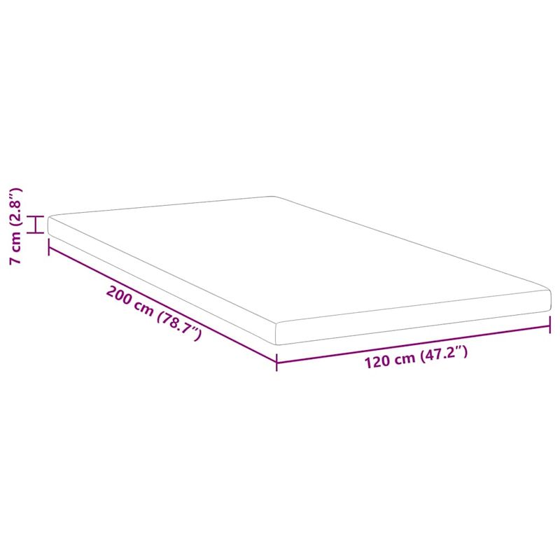 Casa si Gradina - Mobilier - Saltele si somiere - Toppere - Topper pentru saltea Alb 120 x 200 cm - Infinity.ro