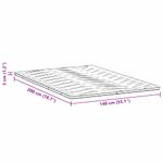 Casa si Gradina - Mobilier - Saltele si somiere - Toppere - Topper pentru saltea Alb 140 x 200 cm Polyester fara adeziv - Infinity.ro