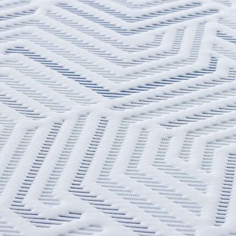 Casa si Gradina - Mobilier - Saltele si somiere - Toppere - Topper pentru saltea Alb si albastru 100 x 200 cm - Infinity.ro