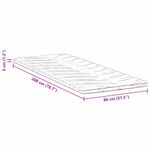 Casa si Gradina - Mobilier - Saltele si somiere - Toppere - Topper pentru saltea Alb 80 x 200 cm Polyester fara adeziv - Infinity.ro